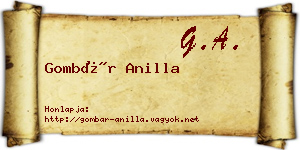 Gombár Anilla névjegykártya